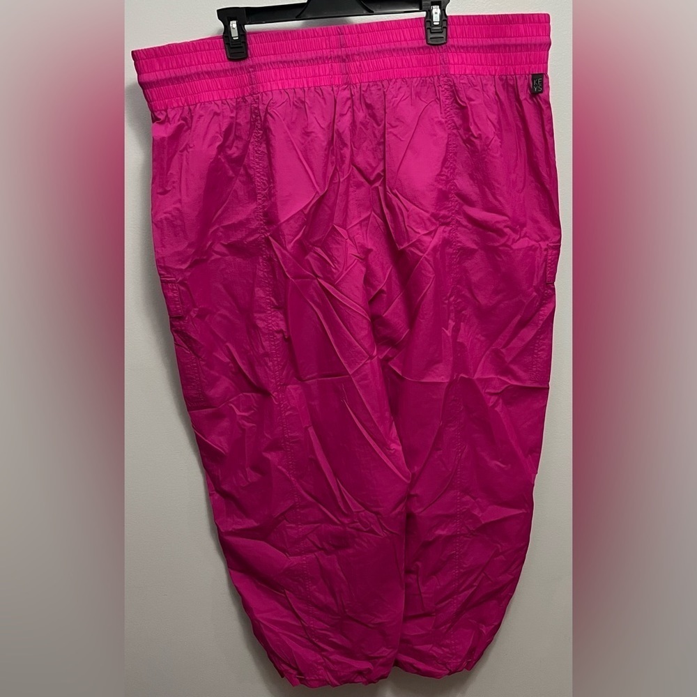 Athleta+Alicia Keys Collab Womens Sz 22 High Waisted Pink Utility Cargo Joggers - Picture 11 of 11